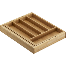 Load image into Gallery viewer, Expandable Bamboo Flatware Tray