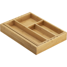 Load image into Gallery viewer, Expandable Bamboo Gadget Tray